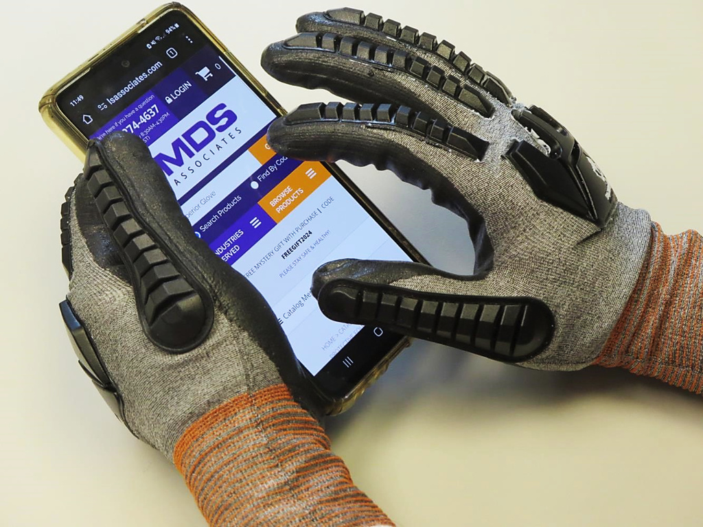 Superior Glove® TenActiv™ S21TXUFNVB Nitrile Coated Touchscreen A9 Extreme-Cut Impact Gloves 